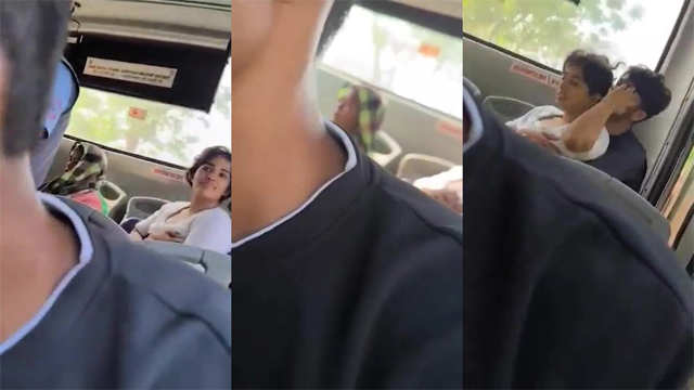 University Cute Couple Public Bus Sex Video Free