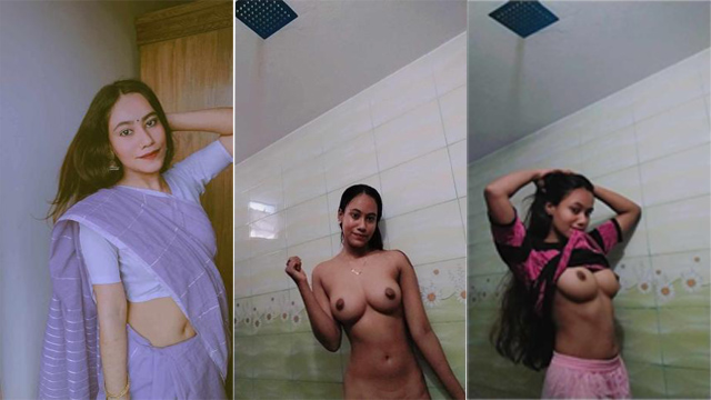 Indian Cute Sexy Figure GF Showing Mms Watch