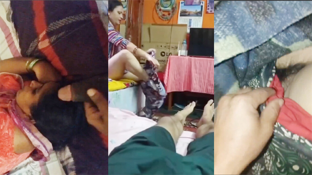 Telugu Aunty Changing – Front Of Her Son Masturbating